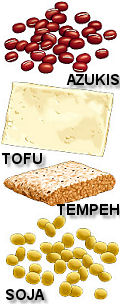legumineuses,cereales,soja,tofu,tempeh